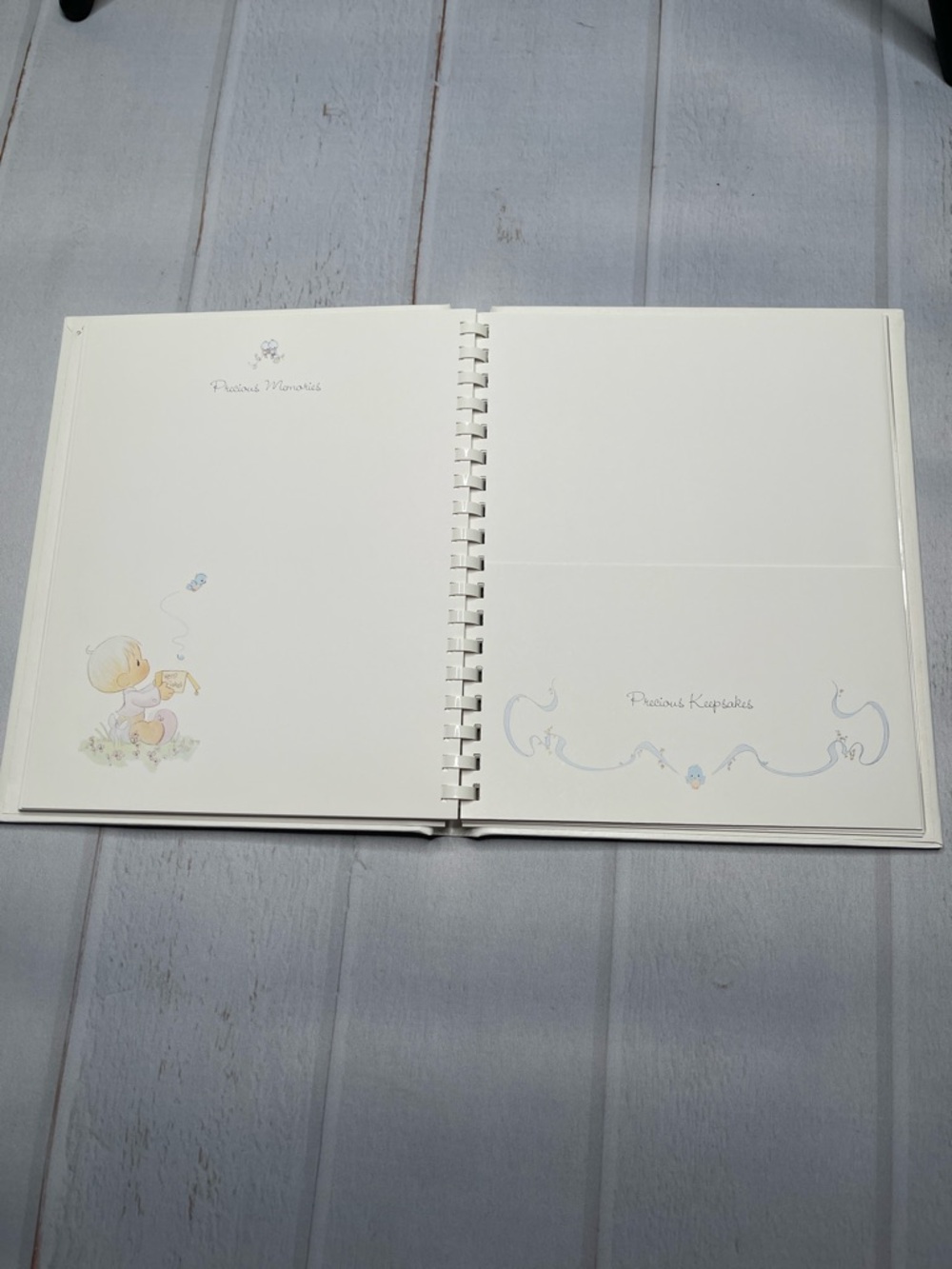 Vintage Precious Moments Baby Book Boy Keepsake 90s Pastel Scrapbook Album - Picture 10 of 14